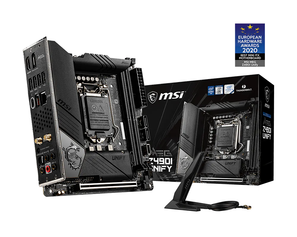 MSI MEG Z490I UNIFY Mini-ITX Gaming Motherboard (10th Gen Intel