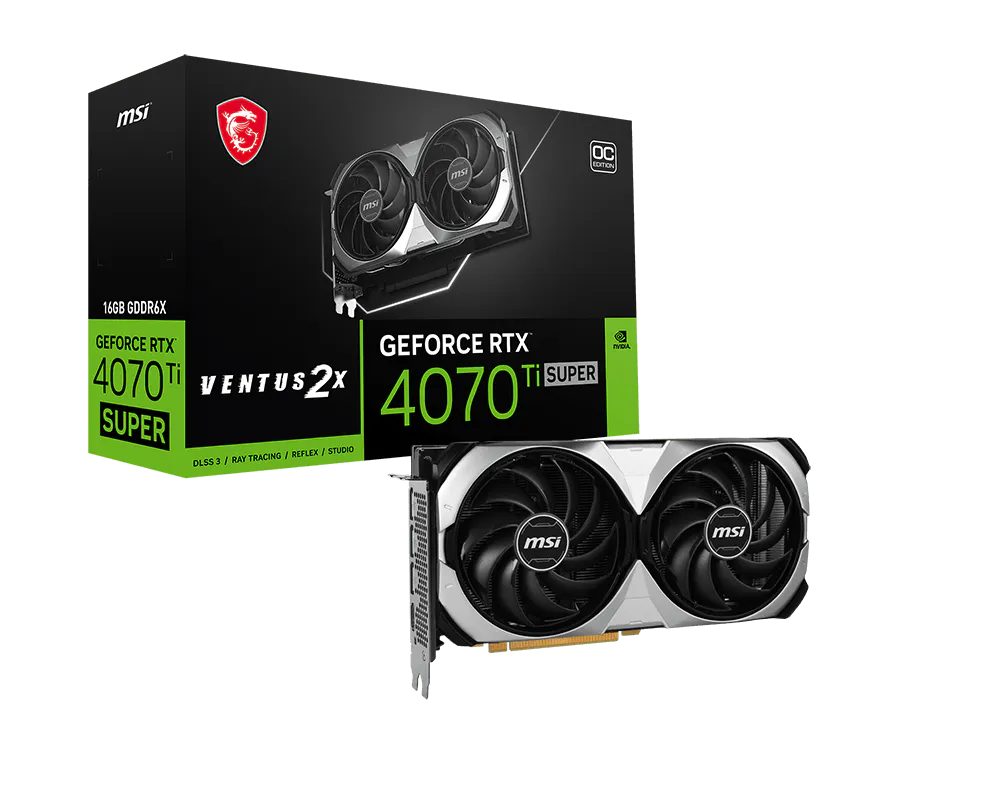 MSI GeForce RTX™ 4070 Ti SUPER 16G VENTUS 2X OC