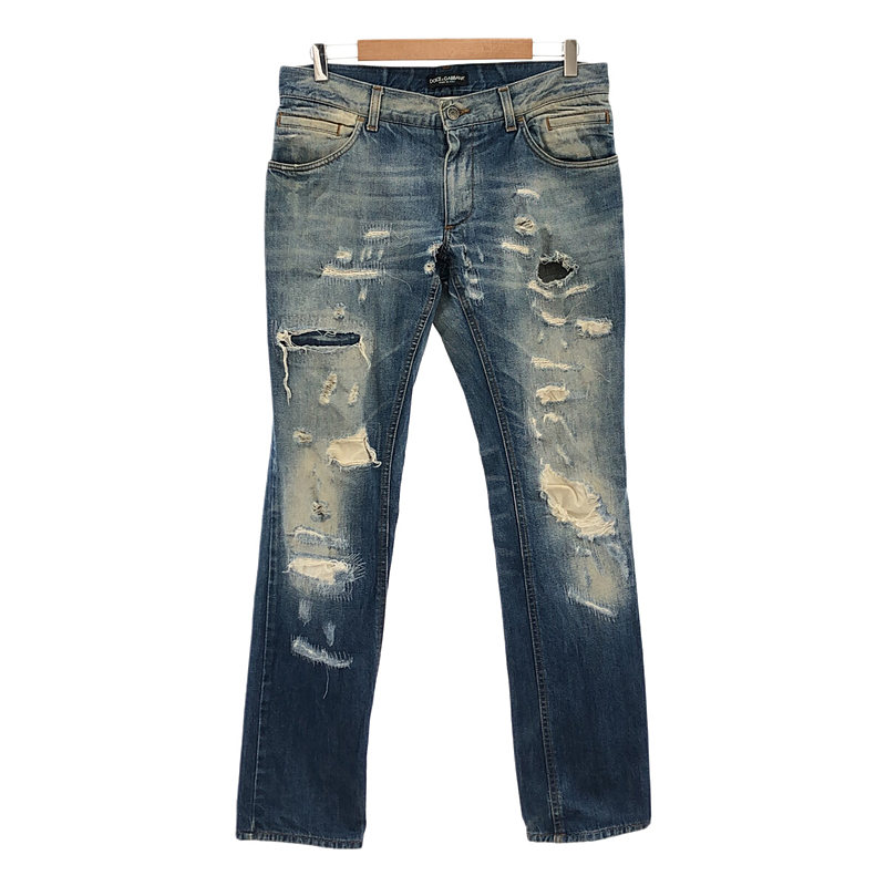 ダメージ加工 デストロイデニムパンツ | ブランド古着の買取・委託販売