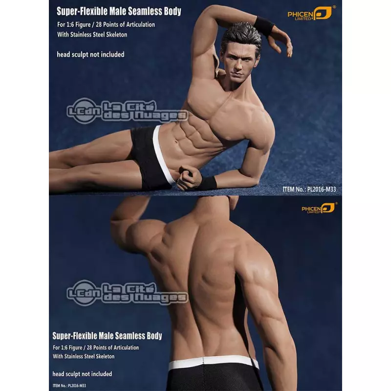 TBLeague PL2016-M33 Corps Body Masculin Musclé Super Flexible