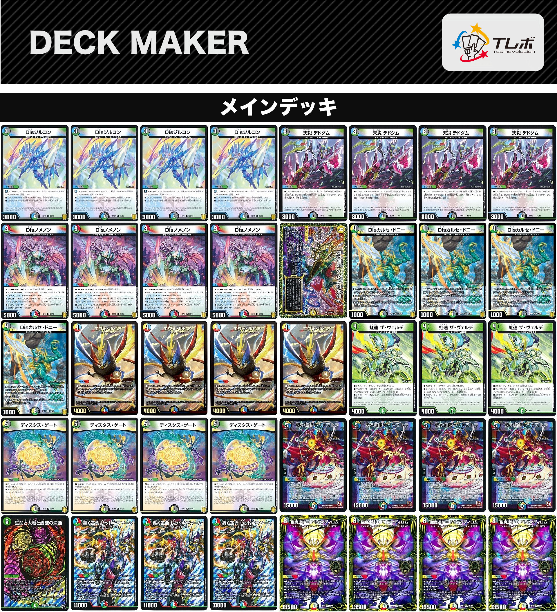 デュエルマスターズ 5cオーケストラ デッキレシピ詳細 | ガチまとめ