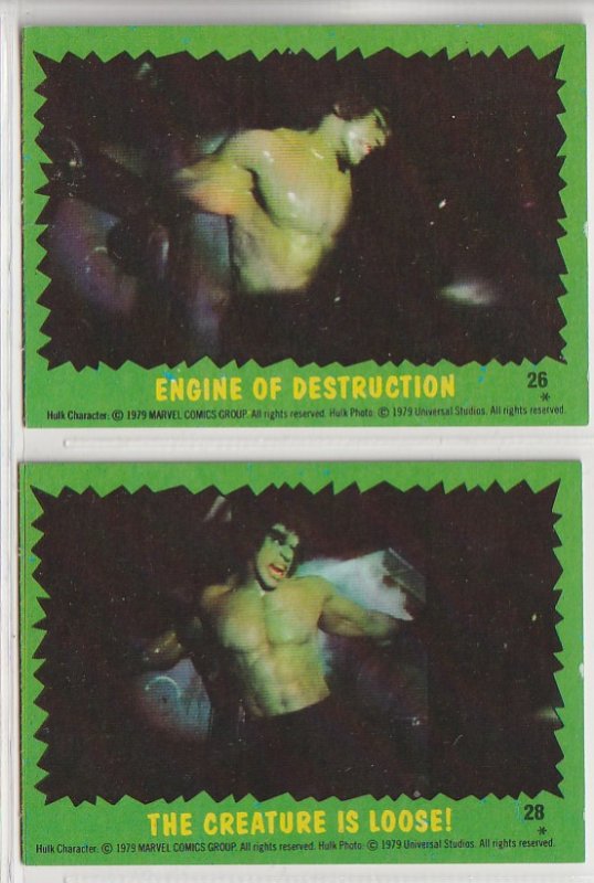 Incredible Hulk Trading Cards(Topps, 1979) | Comic Collectibles