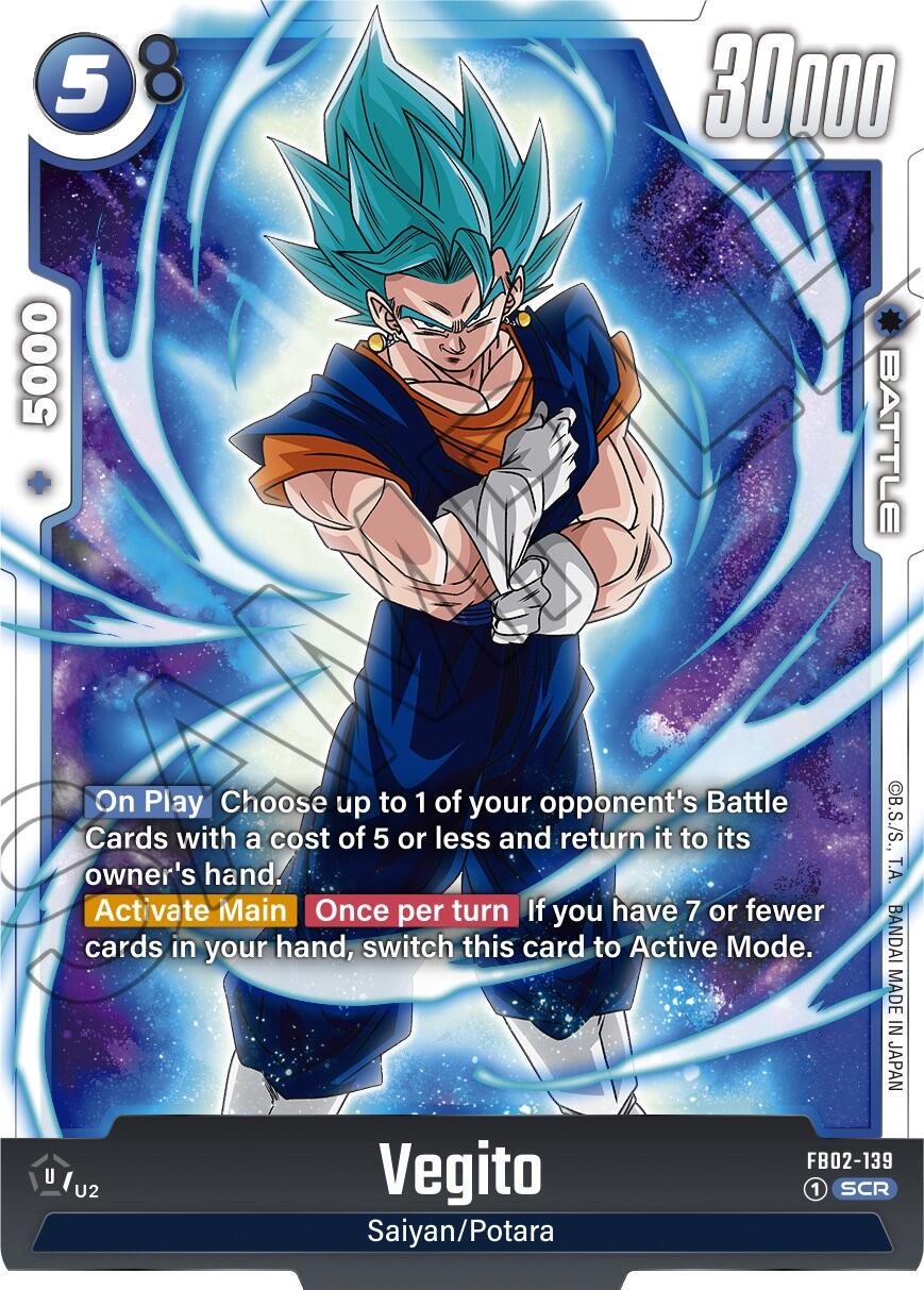 DB FW ベジット SCR BGS9 FB02-139 Dragon Ball Super Card FB02-139