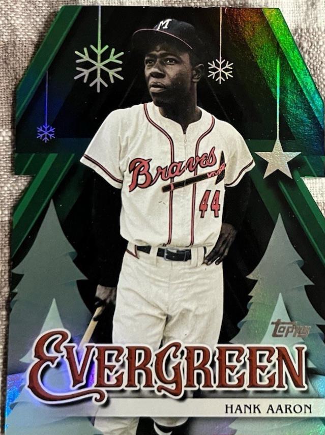Hank Aaron #E-24 Prices | 2025 Topps Holiday Evergreen | Baseball