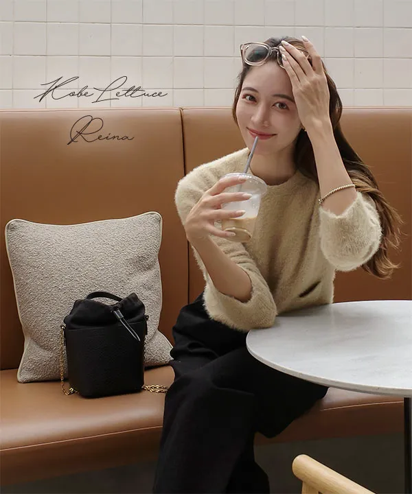 Reinaさんコラボ ]ラメフェザーニット [N1128]| 秘密のSALE☆ 2/26(木