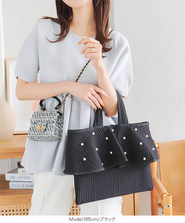 フリルデザインヌビバッグ [B1585] - レディースファッション通販 神戸