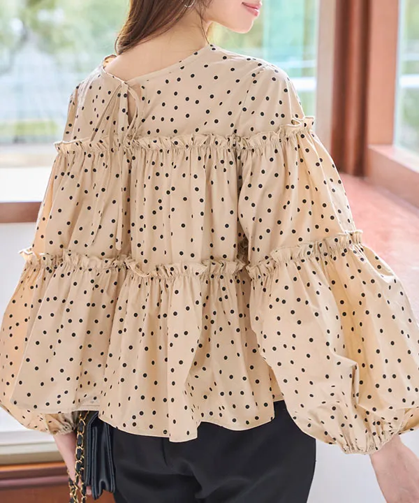 2wayフレアフリルブラウス [C7341] - レディースファッション通販 神戸