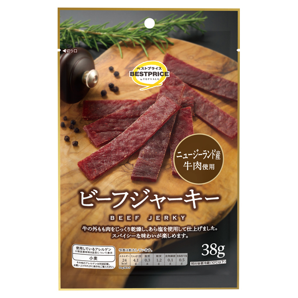 ビーフジャーキー -イオンのプライベートブランド TOPVALU(トップ