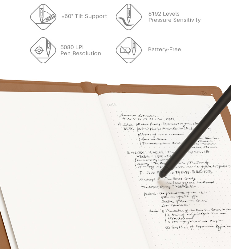 Huion Note X10 Smart Electronic Digital Notebook with Pen | Huion