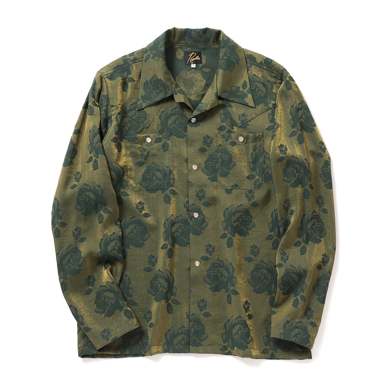 Needles / ニードルズ | Cowboy One-Up Shirt - Rose Jacquard - Green