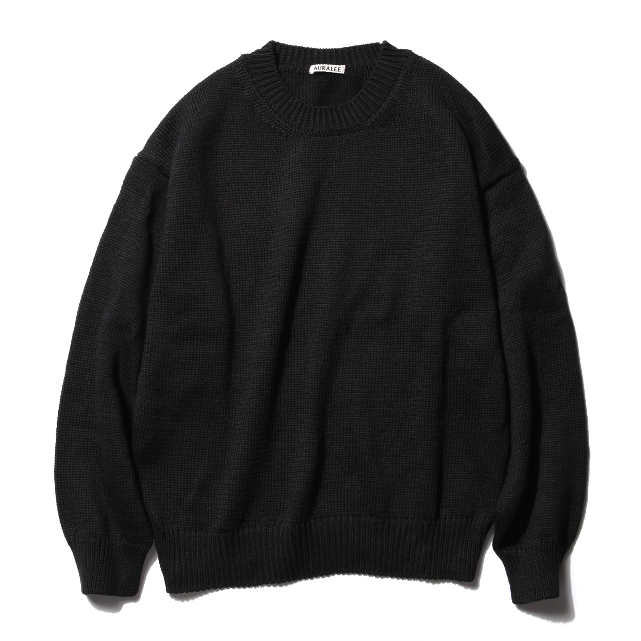 AURALEE / オーラリー | GIZA SUPERSOFT KNIT P/O (メンズ) - Black