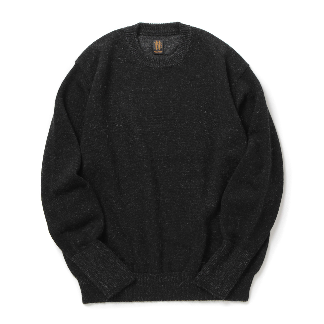 BATONER / バトナー | BABY ALPACA KURUMI TENJIKU CREW NECK (メンズ