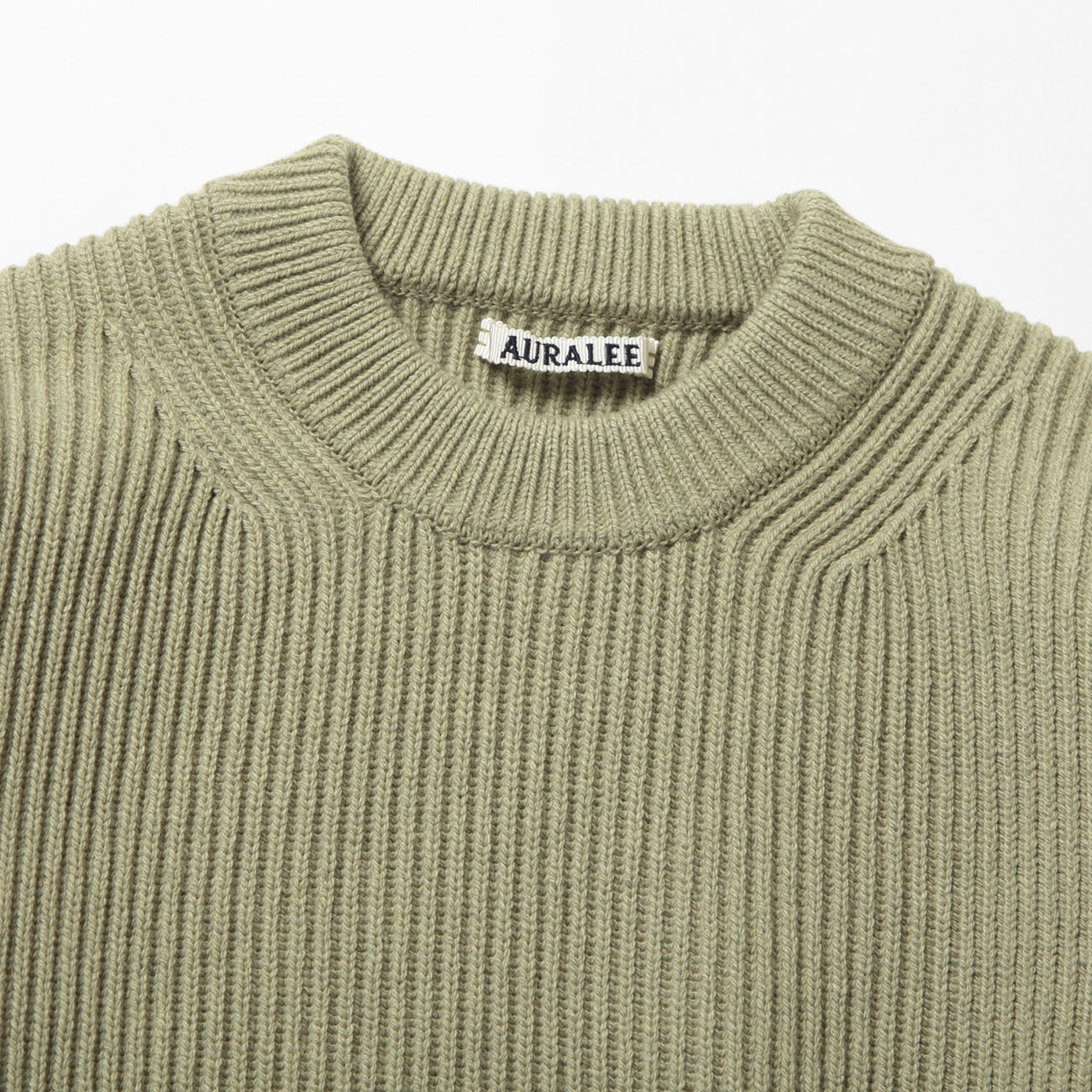 AURALEE / オーラリー | SUPER FINE WOOL RIB KNIT BIG P/O (メンズ