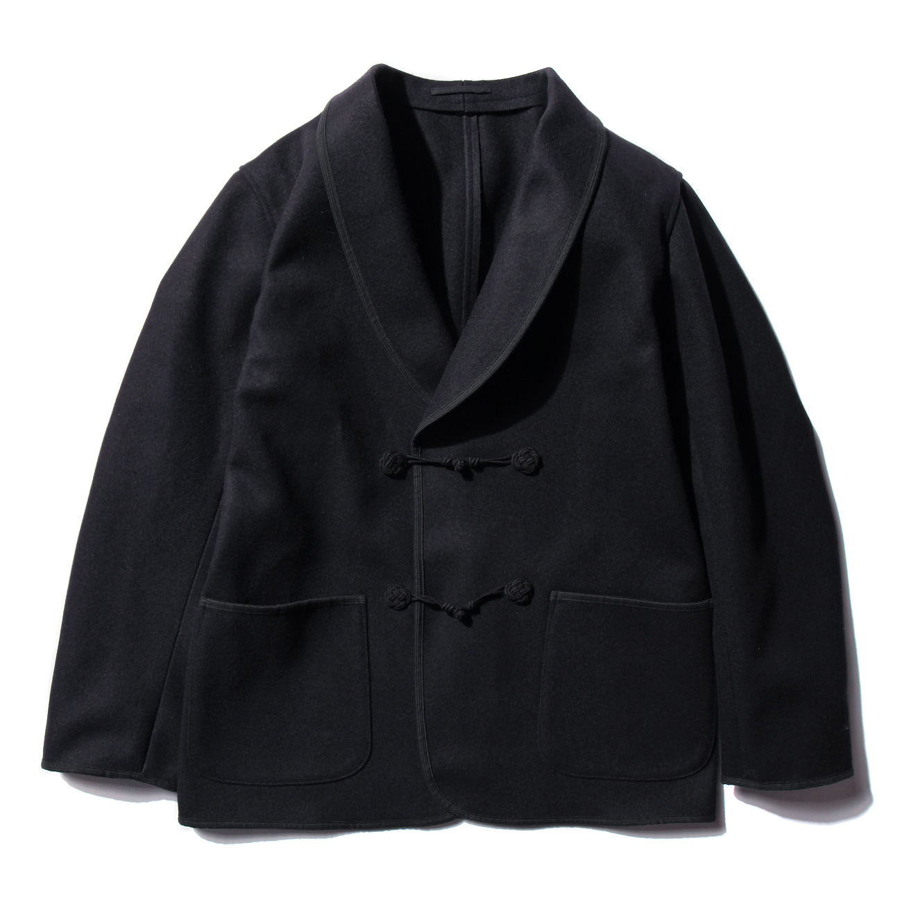 COMOLI / コモリ | メルトン スモーキング ジャケット - Navy | 通販