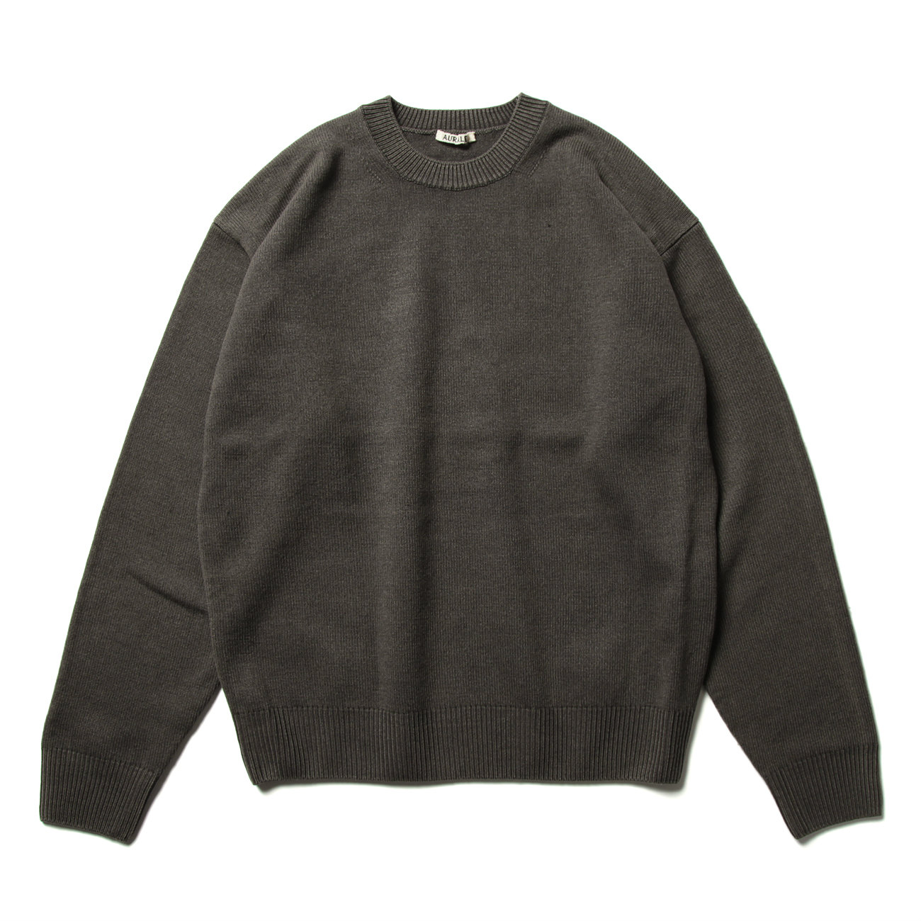 AURALEE / オーラリー | FRENCH MERINO STONE WASHED KNIT P/O (メンズ