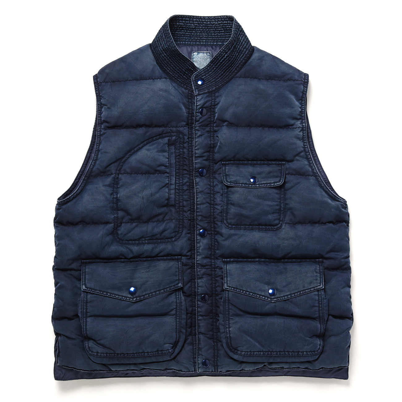 Porter Classic / ポータークラシック | SUPER NYLON DOWN VEST - Blue