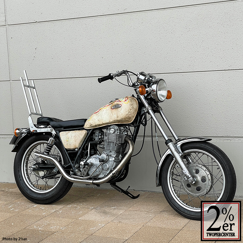 セミアップドラッグパイプマフラー スリップオン SR400/500 / 2％er