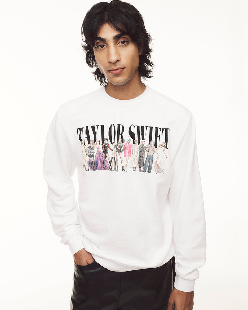TTPD Eras White Crewneck – Taylor Swift Official Store