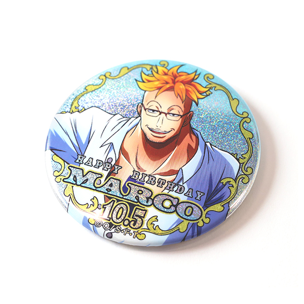 ワンピース】ハッピーバースデーホログラム缶バッジ［10.5 マルコ