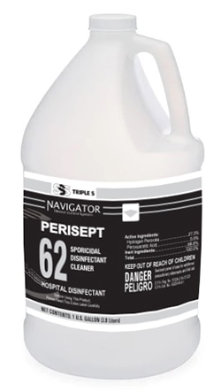 SSS Navigator #62 Perisept Sporicidal Disinfectant Cleaner, 4/1