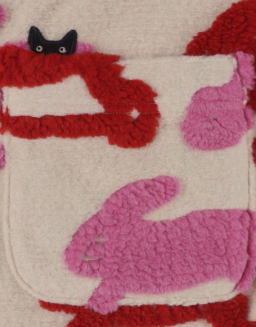 アツコマタノ とてもあたたかなボアジャカードを使用 トップス HTW404