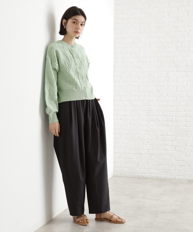 美品】秋冬物 Dolce & Gabbana レース編み カーディガン コゲ茶 美品