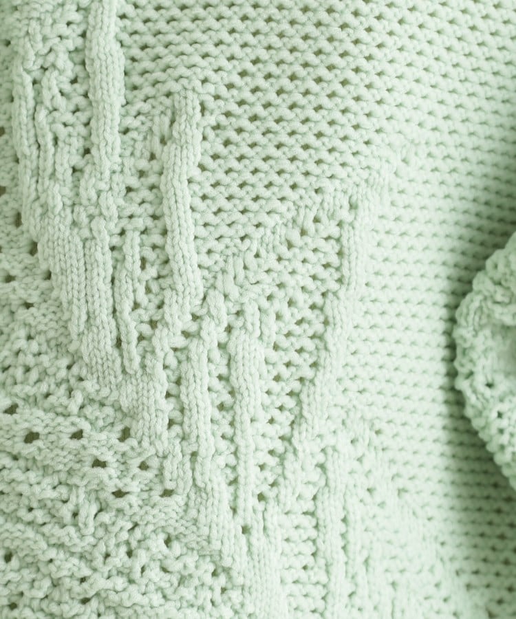 レース編みカーディガン【前後2WAY】（ニット/セーター） | THE SHOP