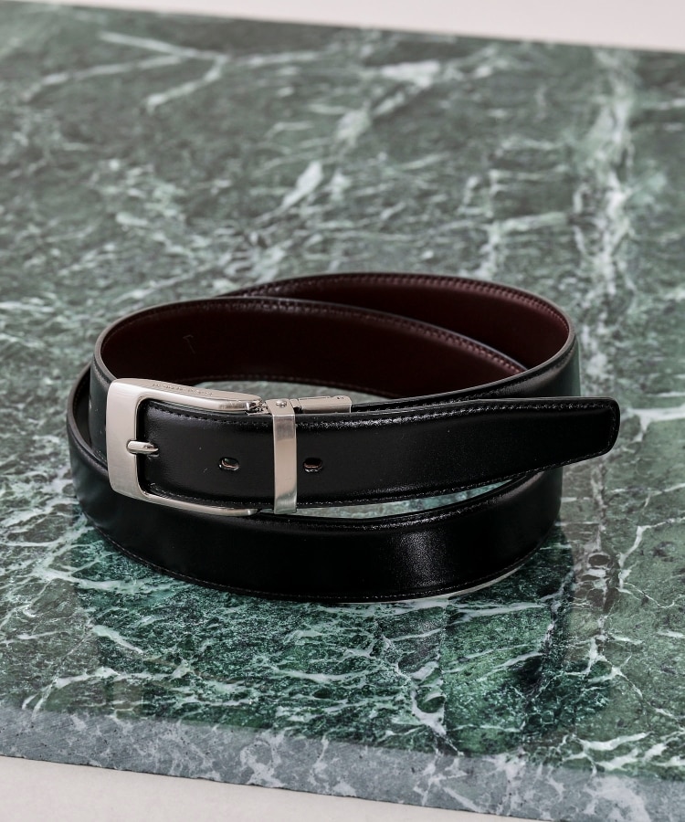 リバーシブル/Made in JAPAN】レザー ドレスベルト（ベルト