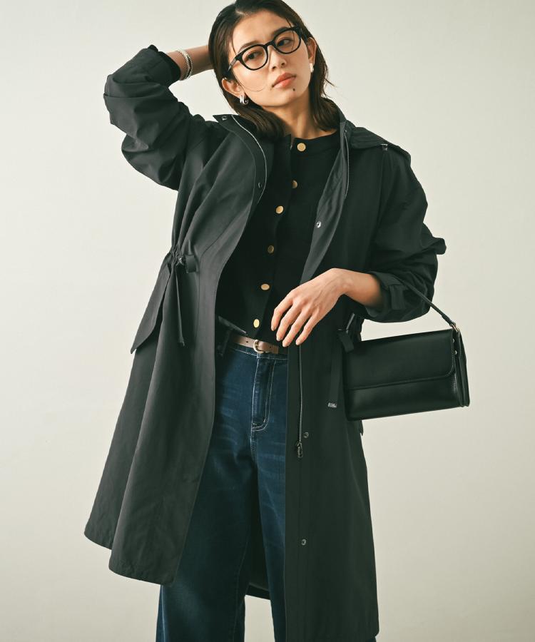 2WAY/洗える/はっ水】グログランモッズコート（モッズコート