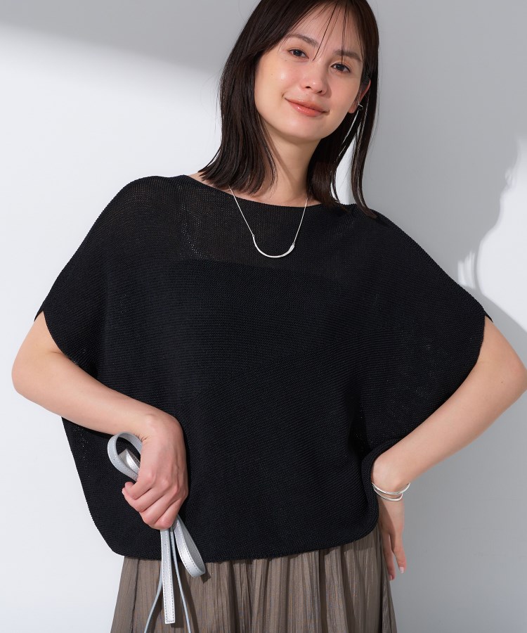 洗える／清涼感】コクーンシルエットニット（ニット/セーター