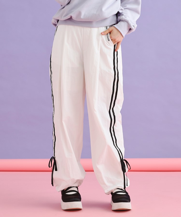 ラインリボンシャカパンツ（フルレングスパンツ） | PINK-latte