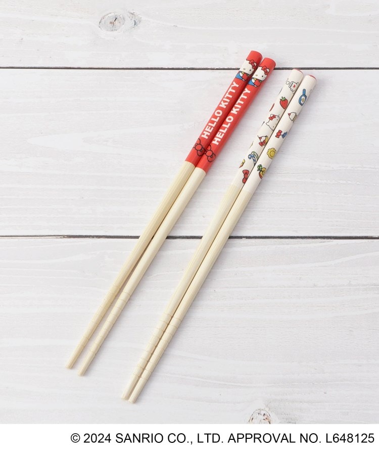 ◇ハローキティ ペア竹箸 HELLO KITTY 50th（箸・カトラリー） | one