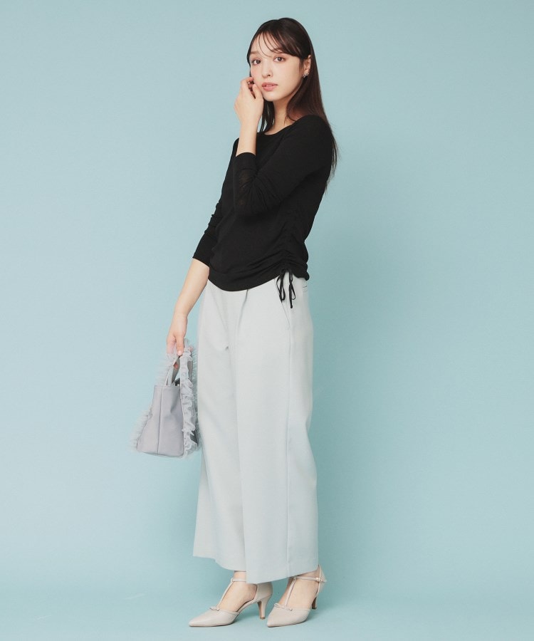 CLASSY掲載》サイドドロストシアートップス【洗濯機洗い可