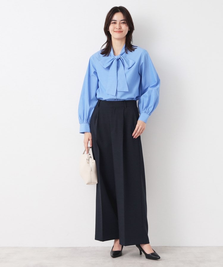 入卒/セレモニー/セットアップ可能/洗える】ワンタックワイドパンツ