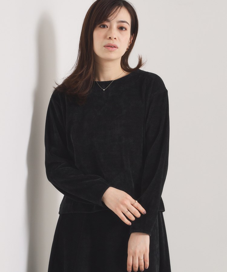 手洗い可／セットアップ可】カットツイルプルオーバー（カットソー