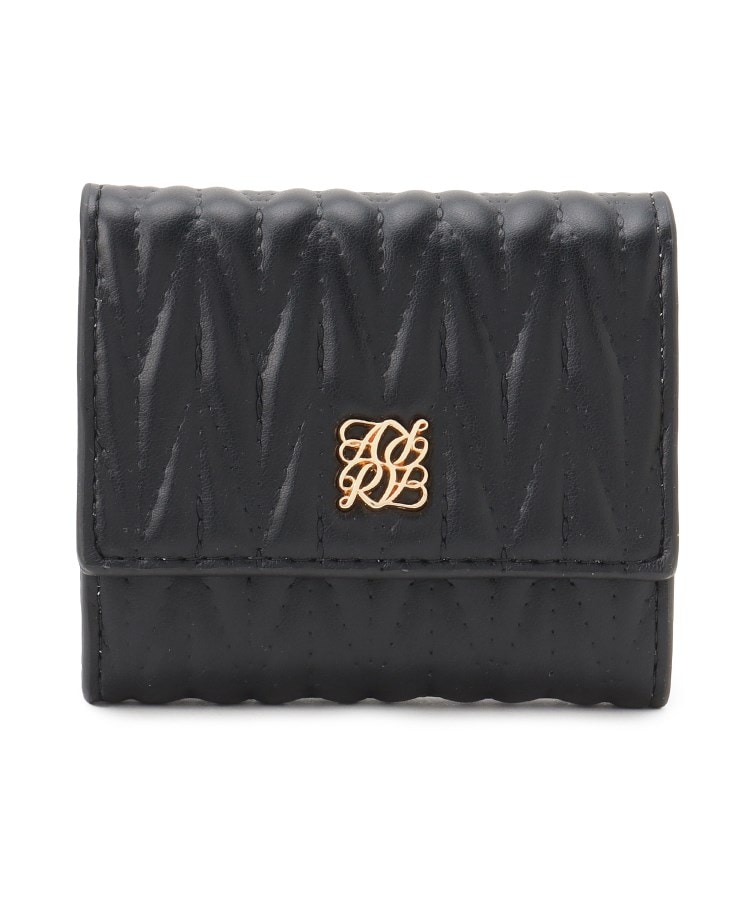 新生活・新学期】キルティング ボックスコイン三つ折り財布 ミニ財布