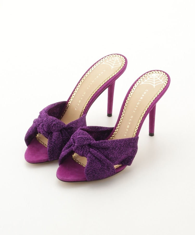 charlotte olympia（シャーロット・オリンピア） ラメスエードヒール