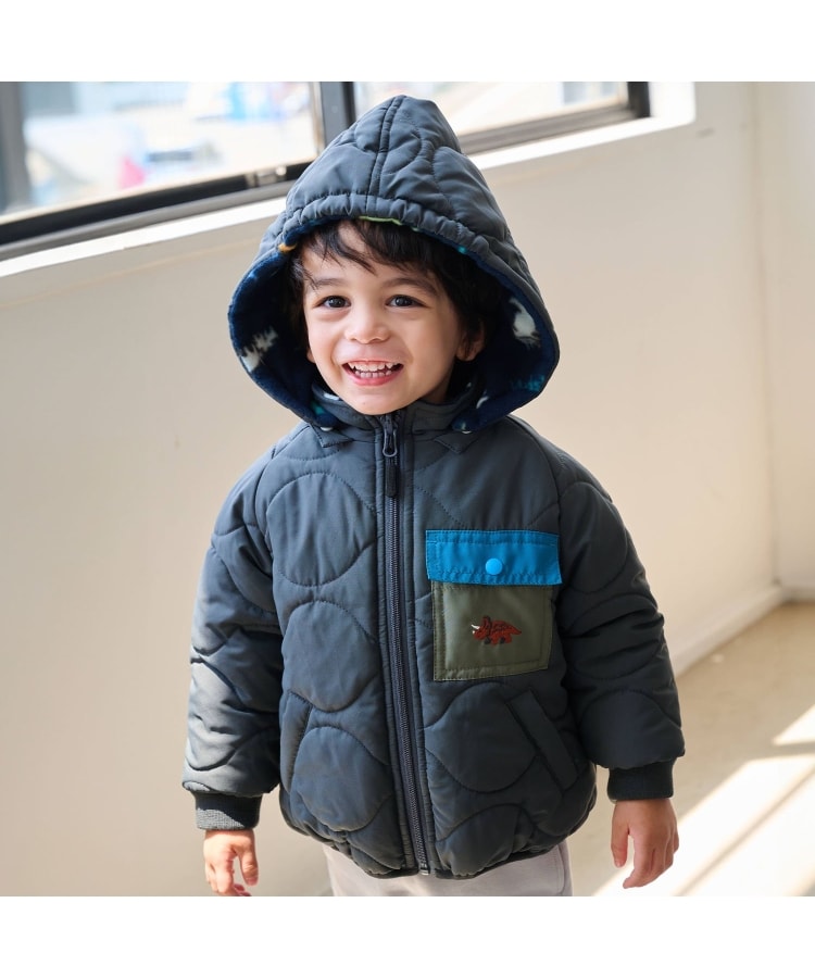 恐竜リバーシブル中わたブルゾン（ブルゾン/ジャンバー） | kladskap