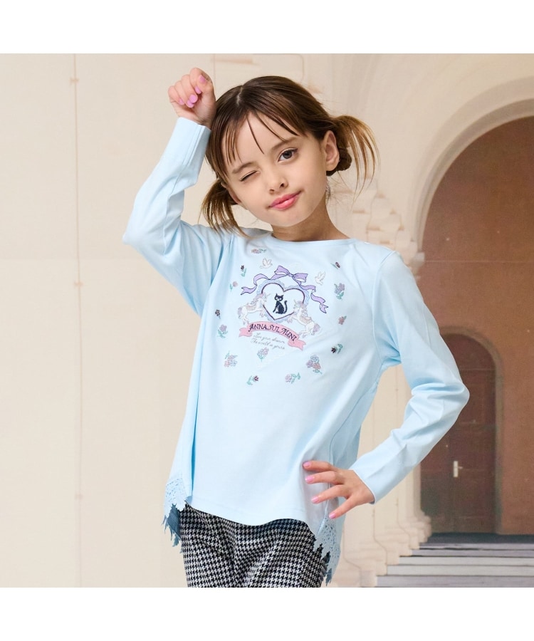 ネコドリーミー刺しゅう長袖Tシャツ（Tシャツ） | ANNA SUI mini