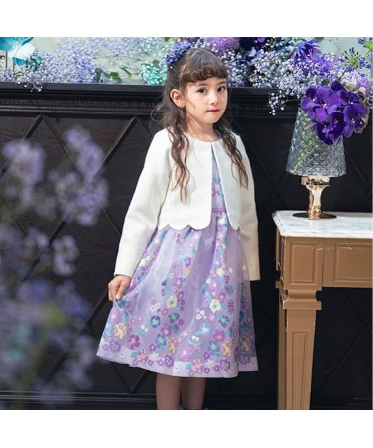 セレモニー】フラワー総刺繍ワンピース（その他） | ANNA SUI mini