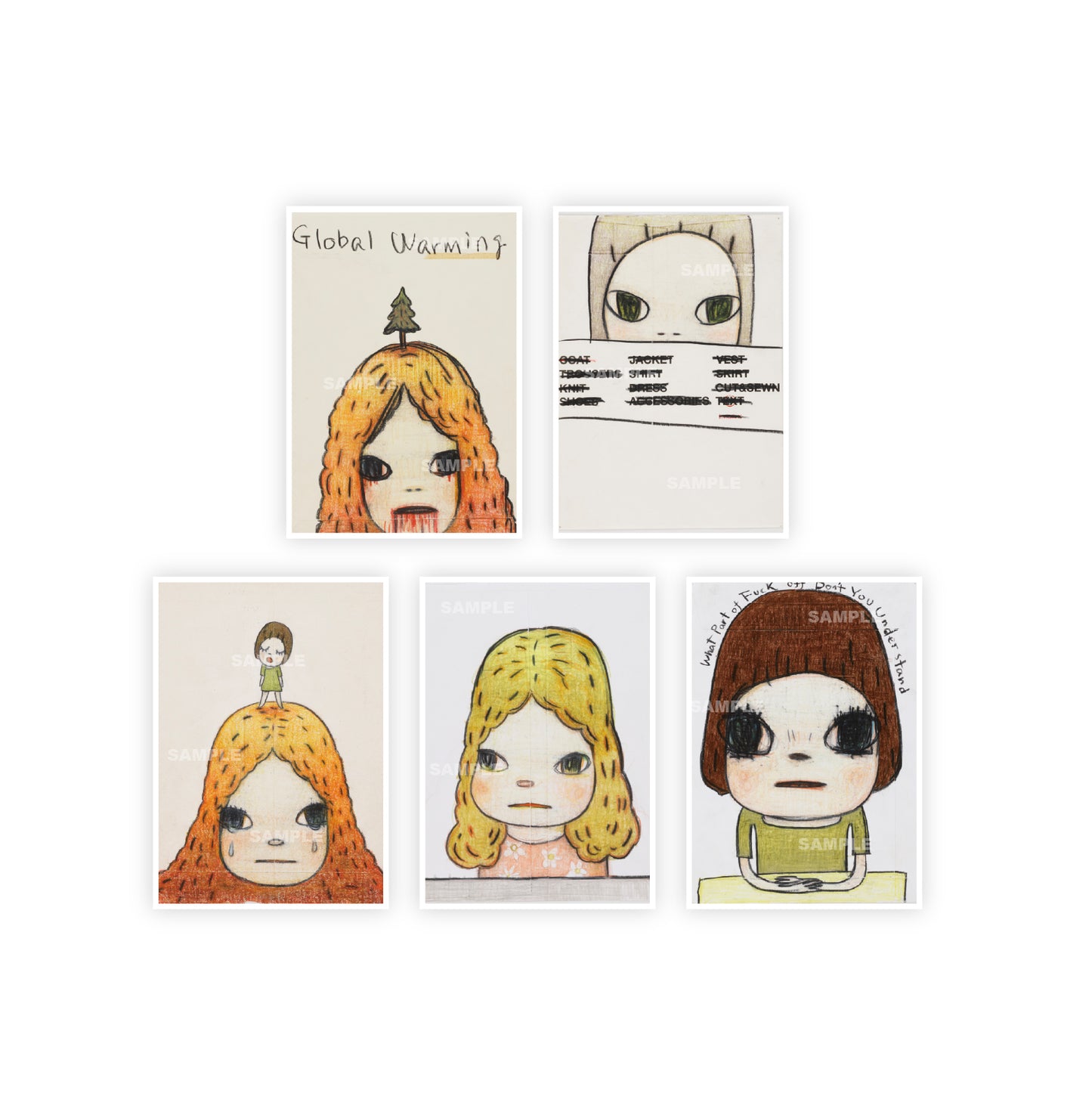 奈良美智 2025 ポストカードセット vol.1 – YOSHITOMO NARA Exhibition