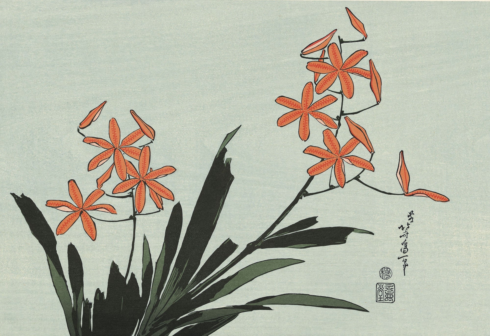 Katsushika Hokusai（葛飾北斎） Orange Orchids｜オンラインストア
