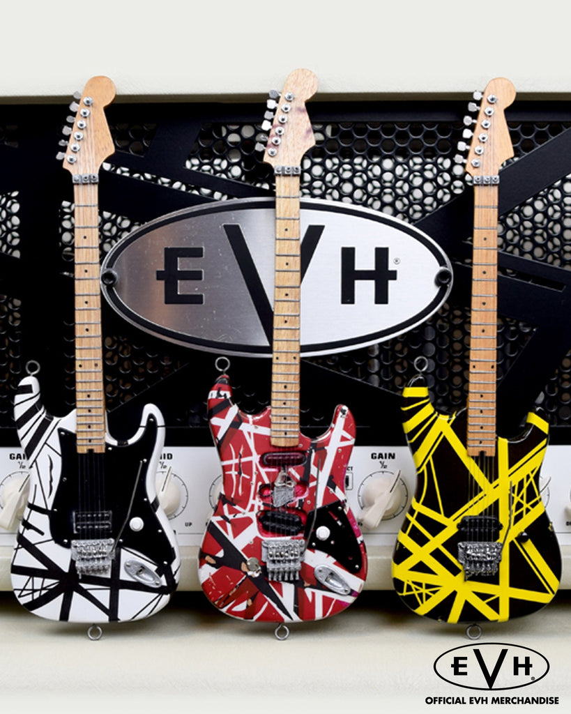 EVH Set of 3 Eddie Van Halen Mini Guitar Replica Collectibles