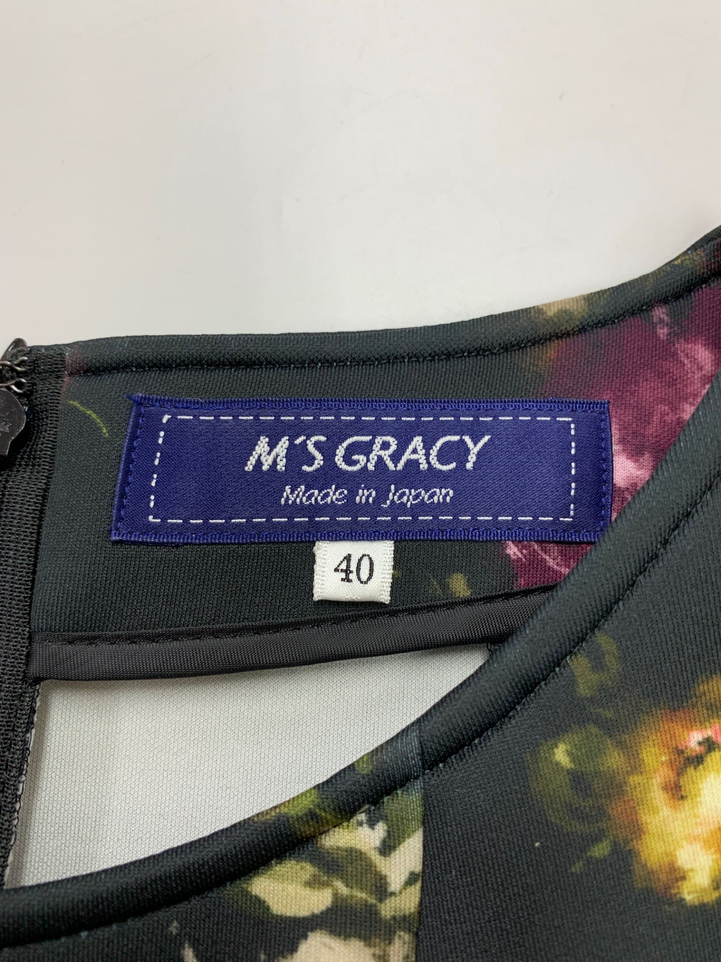 エムズグレイシー インクジェットフラワープリントドレス 111501