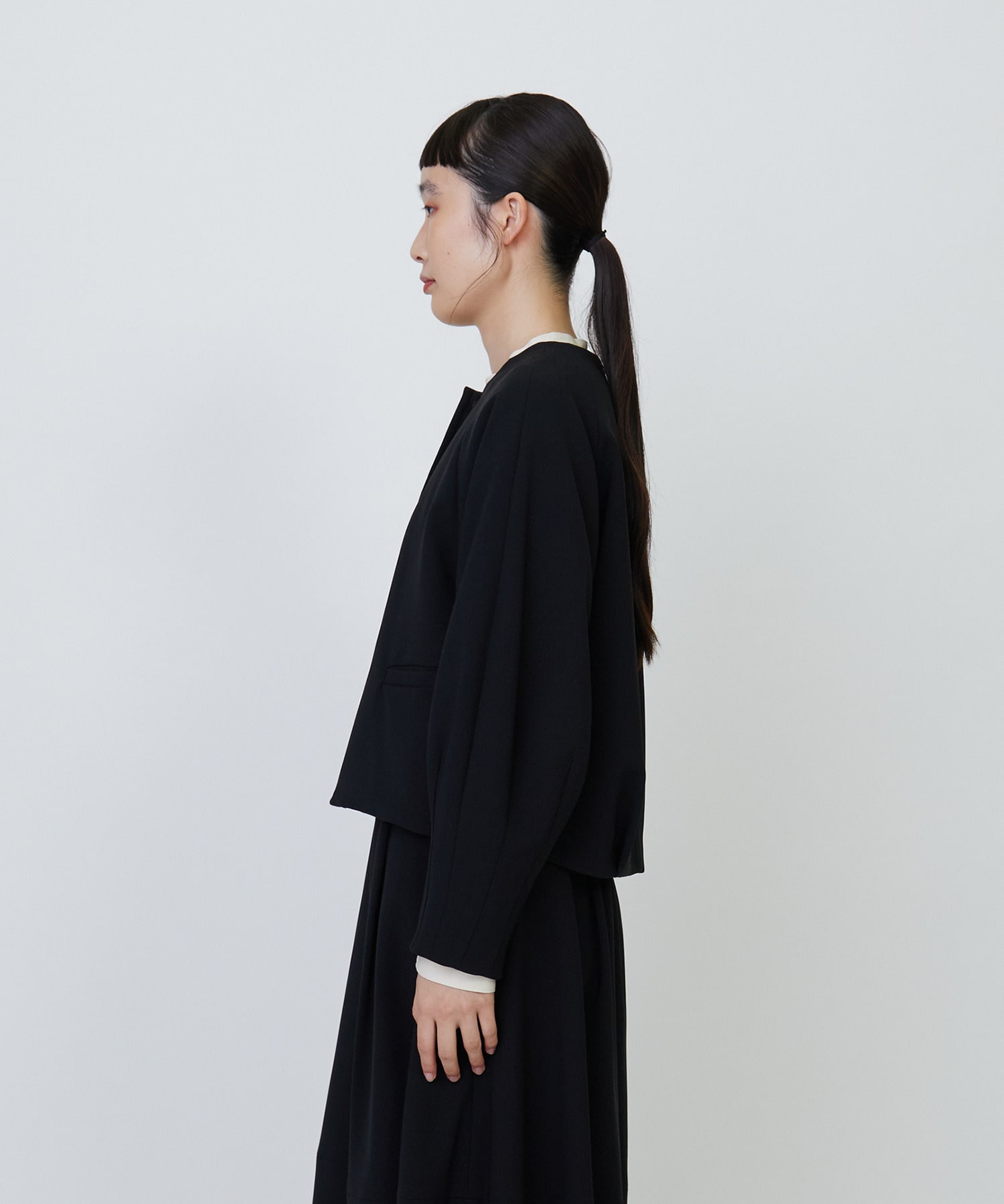 セットアップ】エコダブルクロスノーカラージャケット｜BIGI online