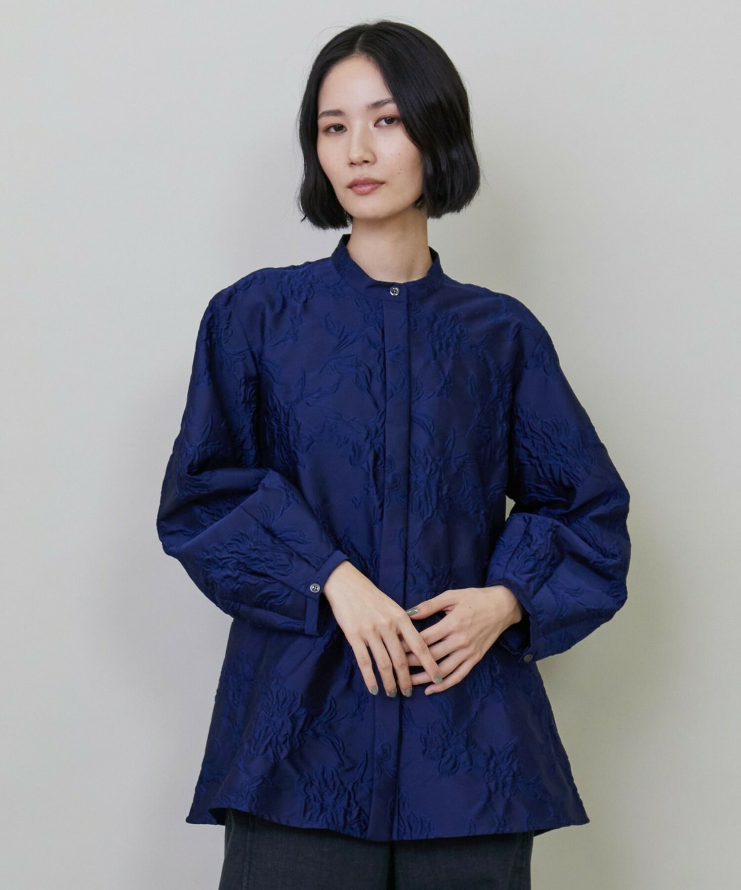 フラワージャガードブラウス｜BIGI online store - ビギ オンラインストア