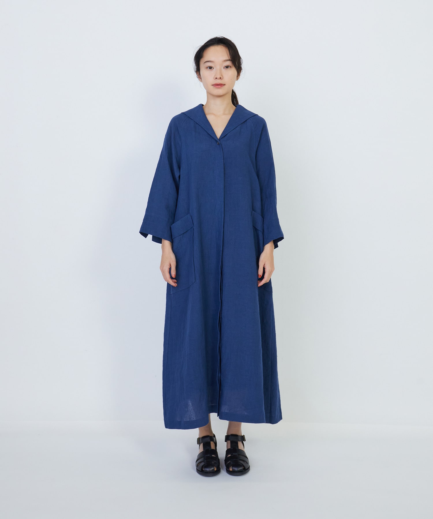 グランジリネンセーラーカラーワンピース｜BIGI online store - ビギ