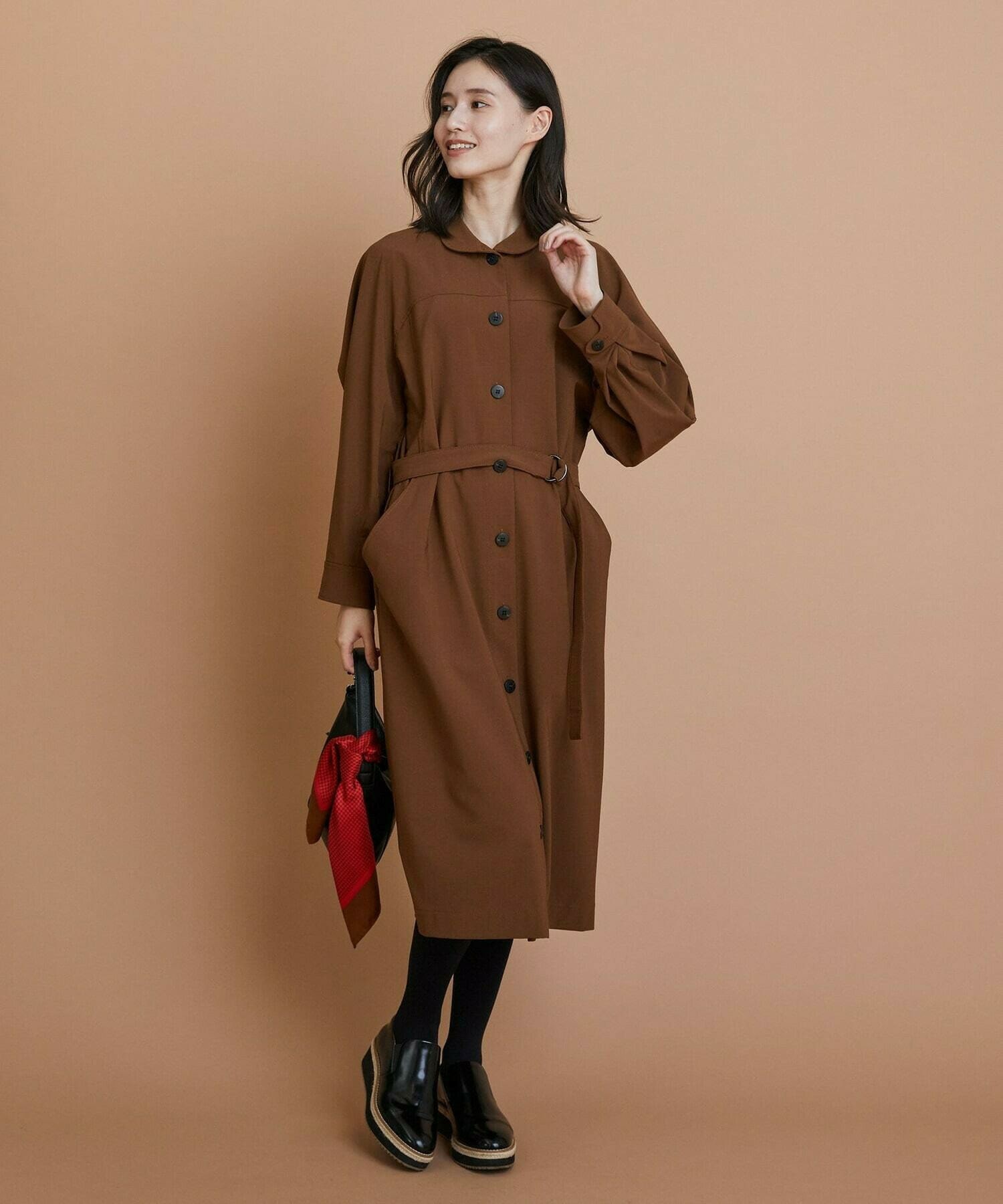 eclat 2025年11月号掲載商品］トロストレッチワンピース｜BIGI online