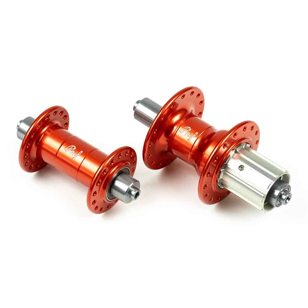 PHILWOOD* 11-speed road hub set (LTD orange/32H) - BLUE LUG ONLINE