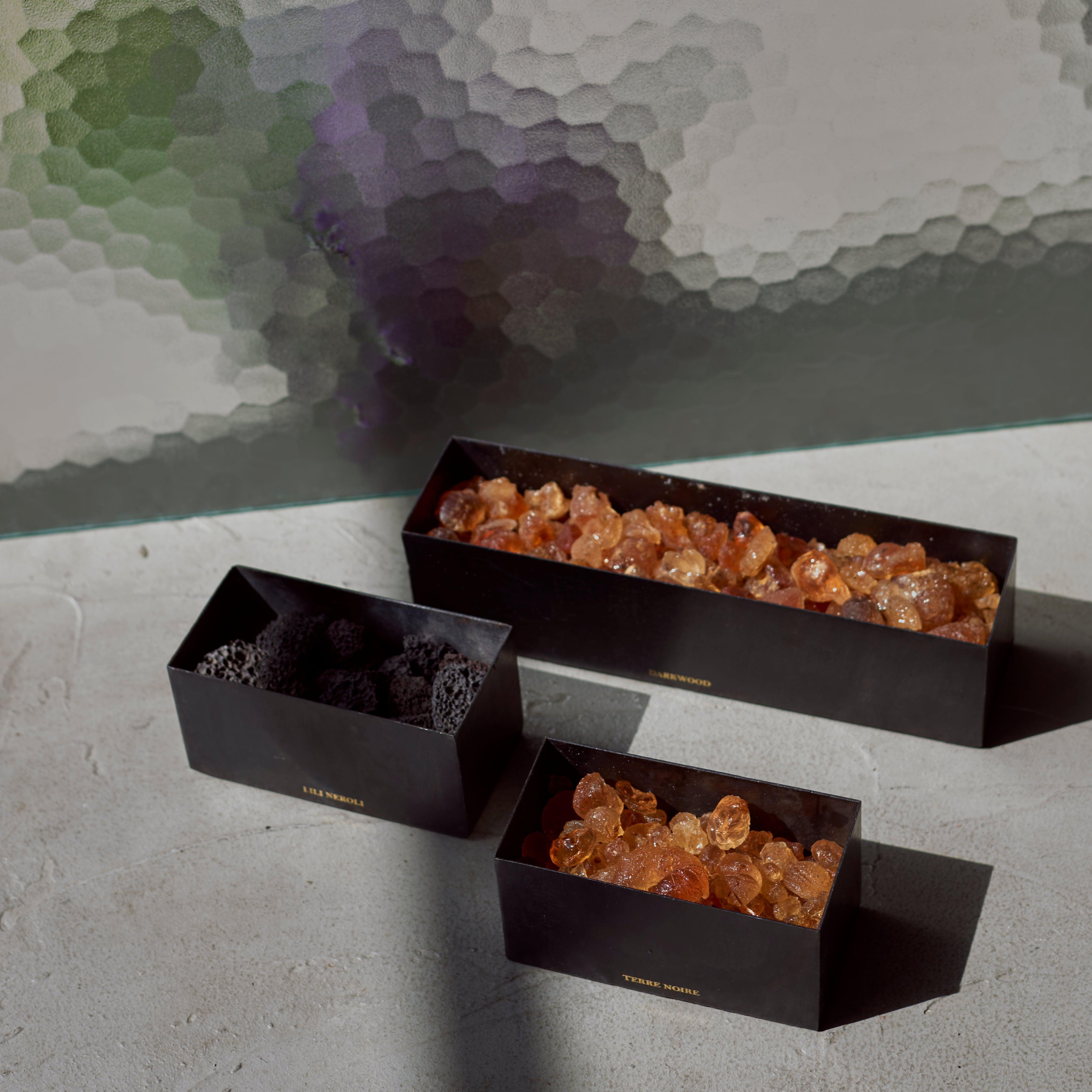 マドエレン ポプリ ブラックブロック / アンバー 14×7×7 | DOUBLE'H ML